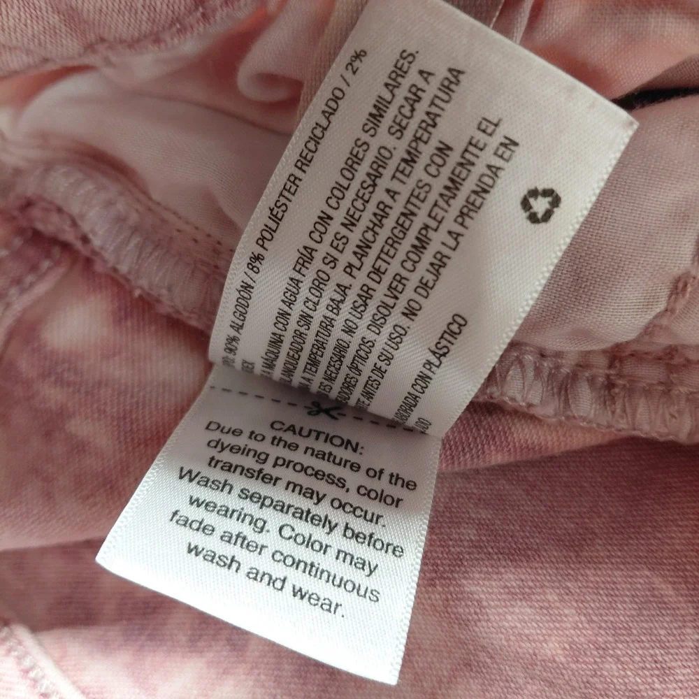 Universal Thread Sz 10/30 High Rise Mom Shorts Pink Acid Wash Grunge Punk Beach‎